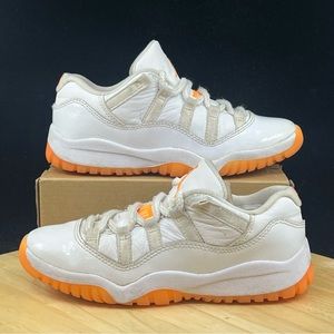 Nike Boys Air Jordan 11 Low DJ4328-139 White Basketball Shoes Sneakers Size 1.5Y